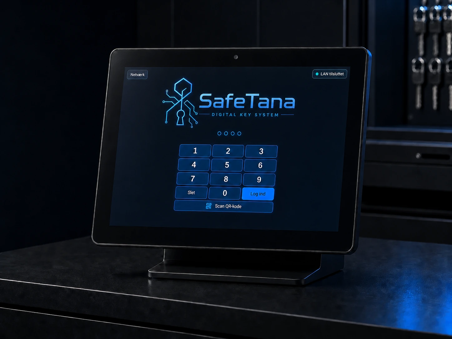 SafeTana Station adgangsterminal med sikker adgang og onlineforbindelse